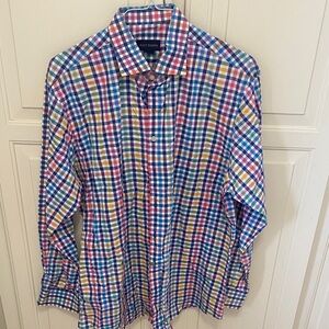 Scot Barber Multicolor Plaid Men's Shirt
